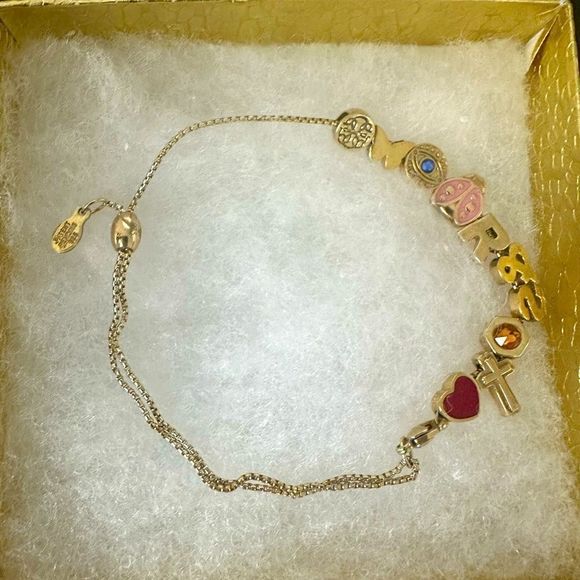 Alex & Ani Create Chain Clasp Bracelet With Slider Charms Expandable Bracelets - Picture 3 of 17